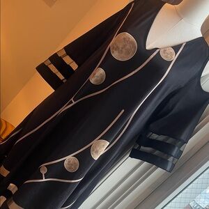 Black Dress with Moon Phases Design